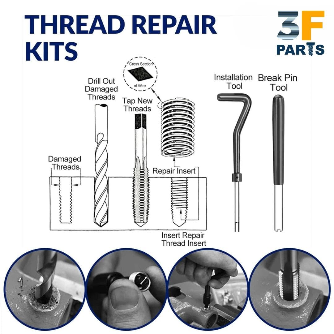 M10 Helicoil Thread Repair Kit - 3fparts