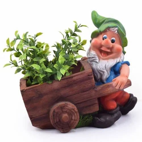 Gnome Figurine Designer shape Garden planter pot in resin for Home ...