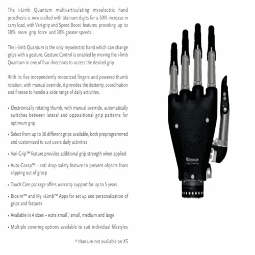 I Limb Quantum Össur: Össur I Limb Quantum – ICFW