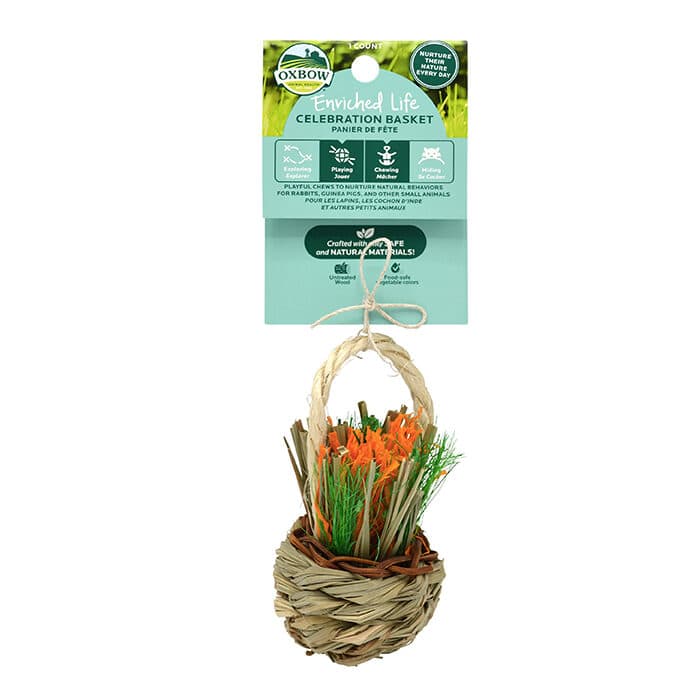 Oxbow Enriched Life Celebration Basket Small Animal Natural Chews - Bun ...