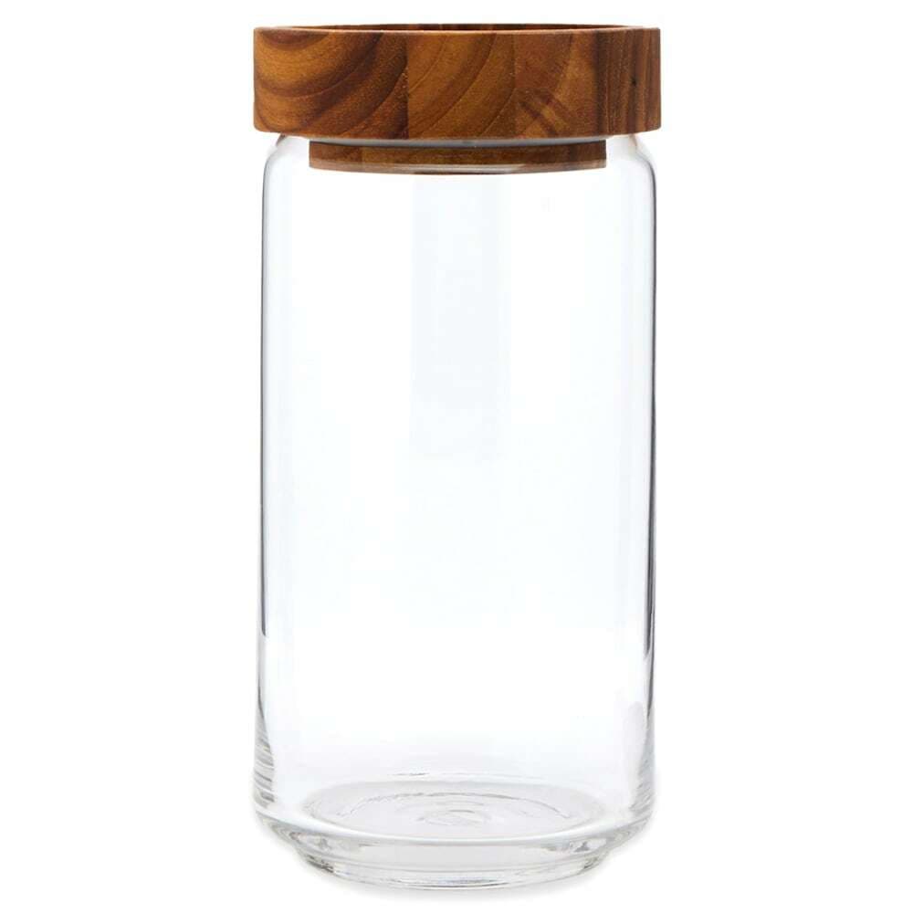 The Conran Shop Storage Stacking Jar in Teak The Conran Shop
