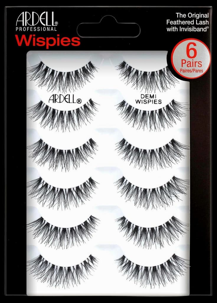 Ardell False Eyelashes Demi Wispies Black, 1 Pack (6 pairs Per Pack)