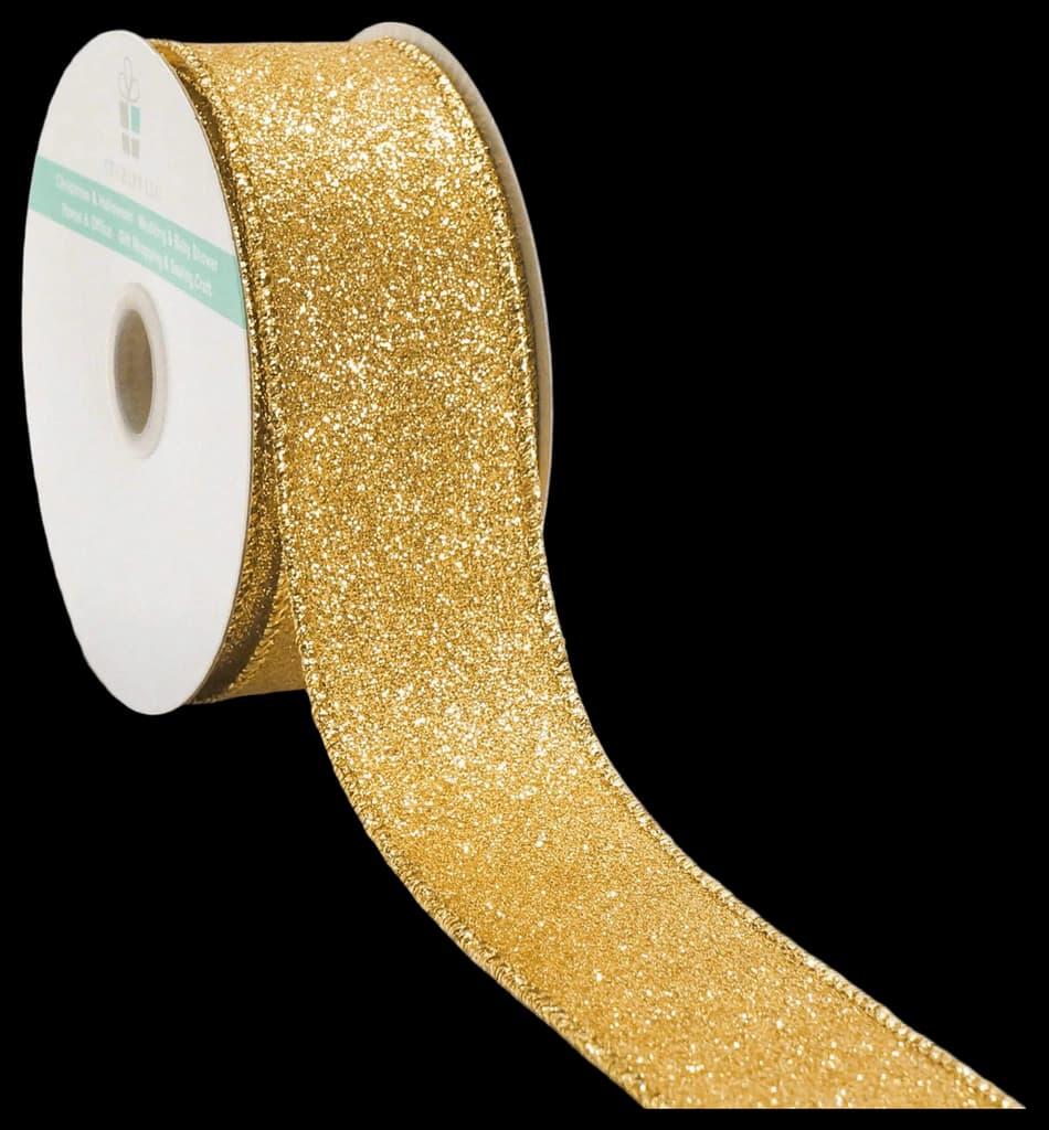 Amazon.com: DINDOSAL Apple Green Glitter Wired Ribbon 2.5 Inch x 10 ...