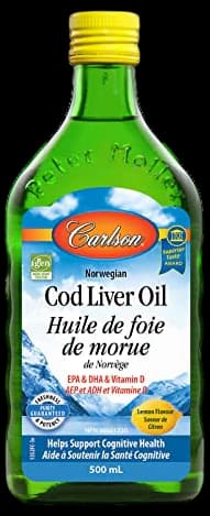 Carlson Norwegian Cod Liver Oil Liquid