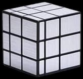 CuberSpeed Qiyi Mirror 3x3x3 Silver Sticker Magic Cube Qiyi Black 3x3 Silver Mirror Blocks Speed Cube