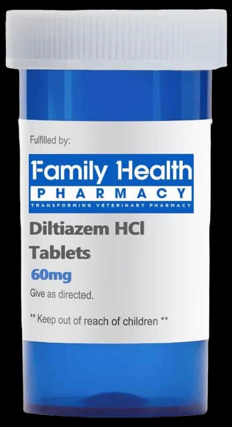 Diltiazem HCl Tablets for Dogs and Cats | 1Family 1Health Pharmacy