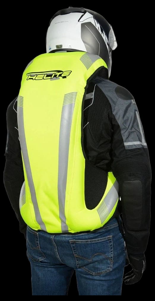 HELITE Unisex-Adult Turtle Motorcycle Airbag Vest (Hi Viz Yellow, X-Large Plus)