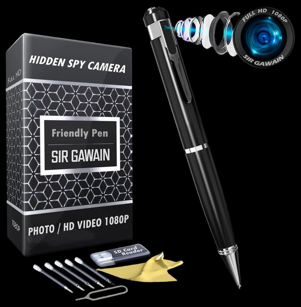 Buy SIRGAWAIN Hidden Spy Camera Pen 1080p | Nanny Camera Spy Pen Full ...
