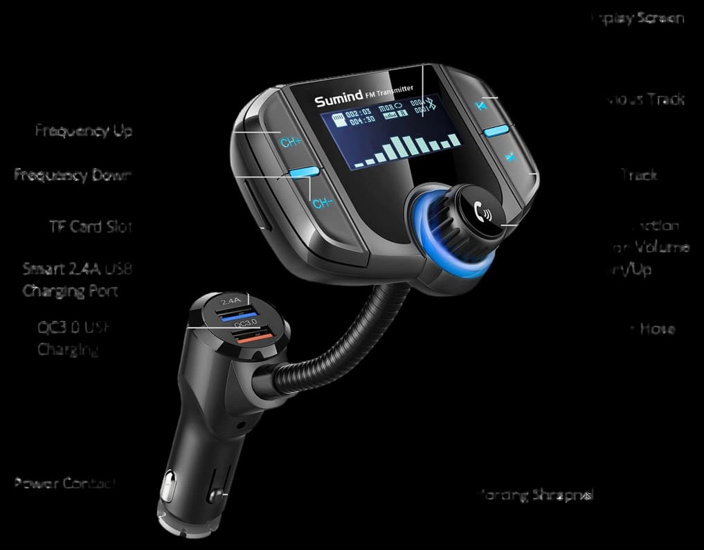 Amazon.com: (Upgraded Version) Bluetooth FM Transmitter, Sumind ...