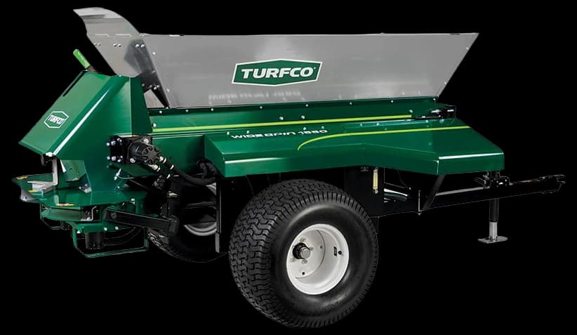 Golf Course Spinner Topdressers - Turfco - WideSpin 1550 Broadcast ...