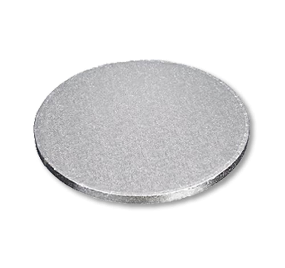 Enjay ** 10″ Round Silver Die Cut Cake Boards, Straight Edge, 0.060 ...
