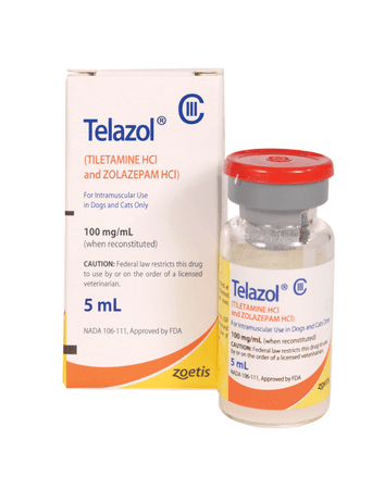 Telazol Injection, 100 mg/mL, CIII