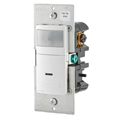 IPS02-1LW - Leviton IPS02-1LW - Single Pole, Decora Motion Sensor, Wall ...