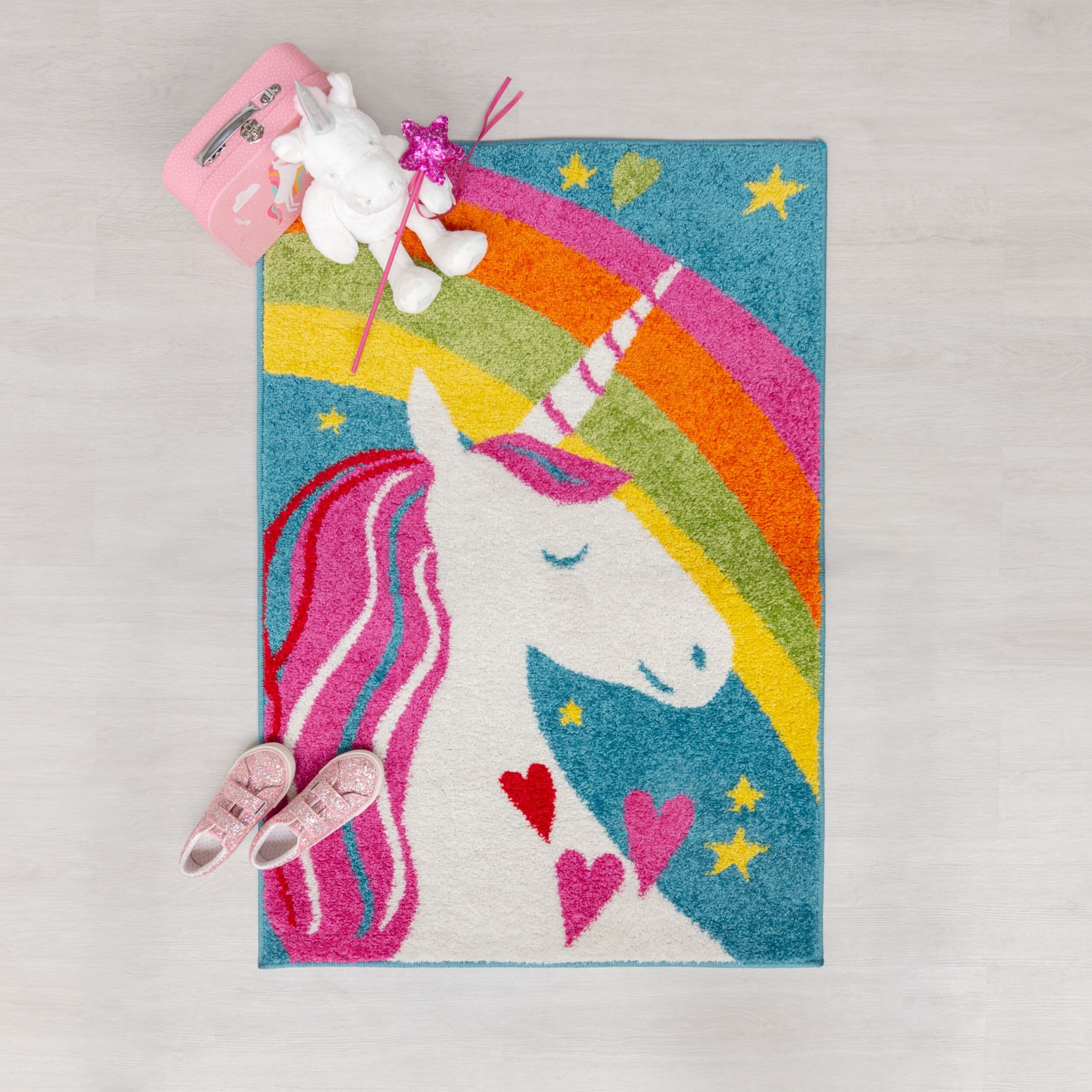 Unicorn Rainbow Kids Rug - Flair Rugs