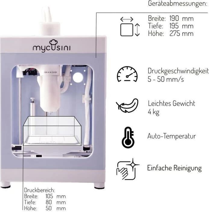 Print4Taste mycusini 3D Food Printer | Preisvergleich Geizhals Deutschland