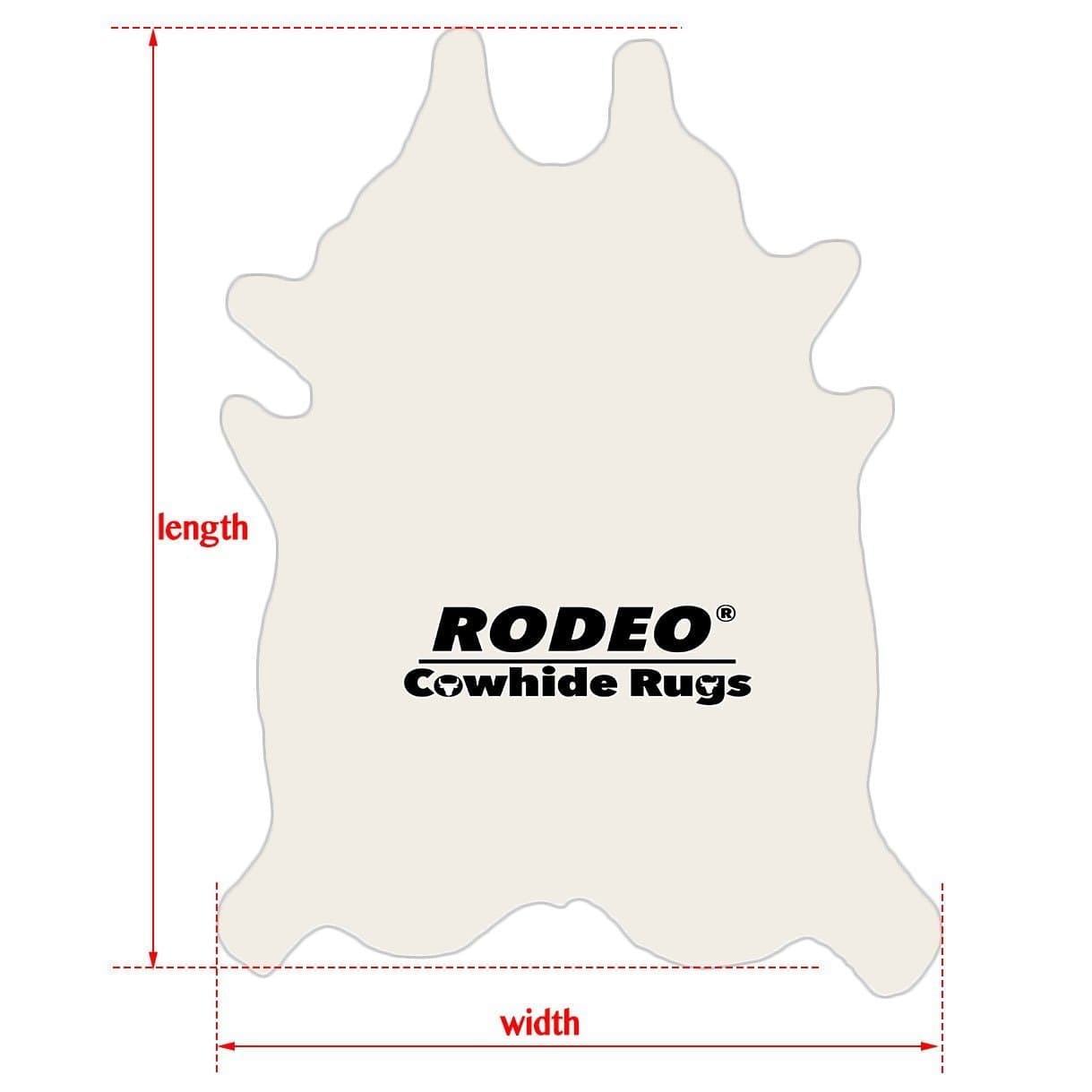 Premium quality rodeo cowhide rug Classic Tricolor large size Approx ...