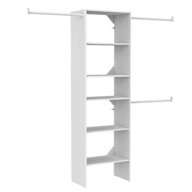 ClosetMaid Selectives 25-Inch White Custom Closet Organizer