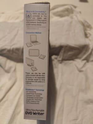 Samsung USB 2.0 Ultra Portable External DVD Writer Model SE 218 CB ...