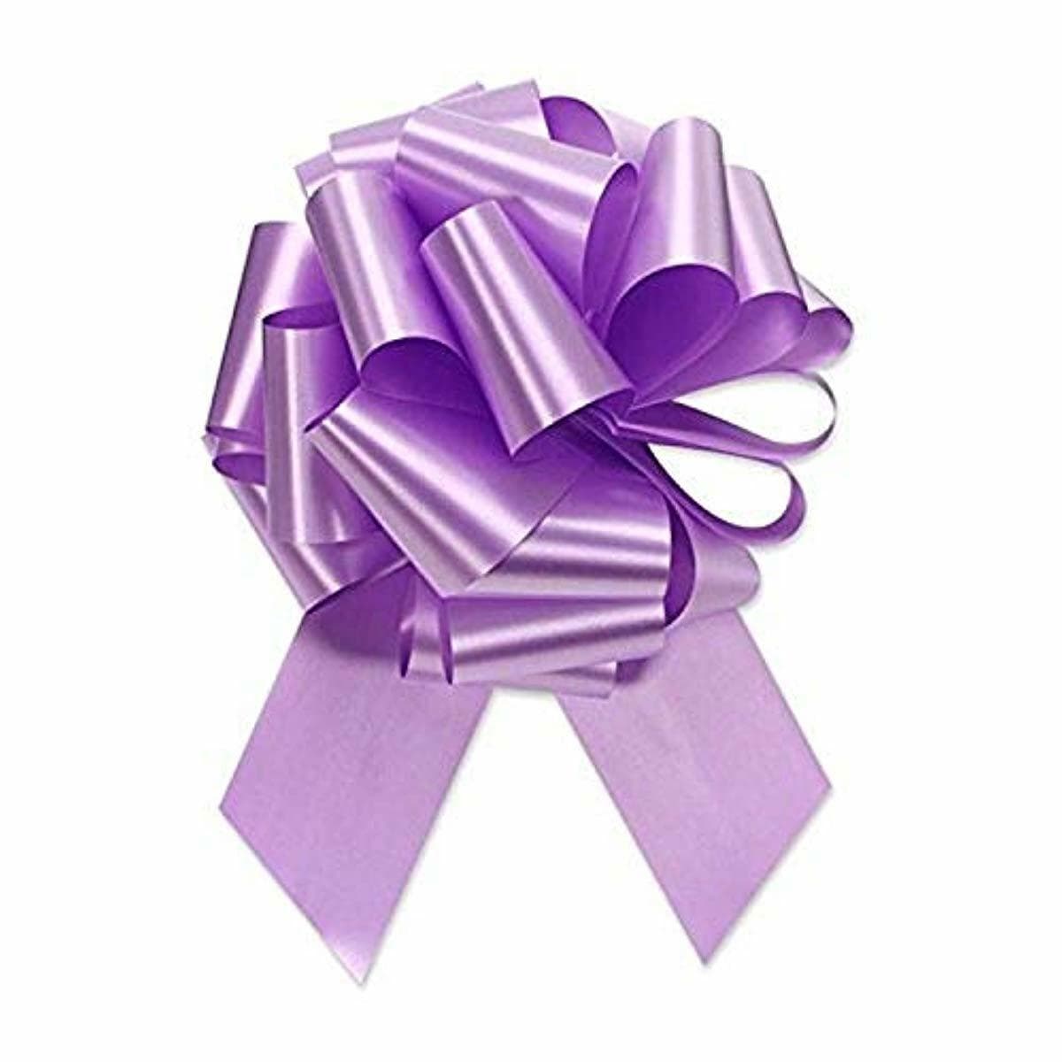 Berwick Offray Ribbon Pull Bow, 4'' Diameter with 18 Loops, Lavender ...