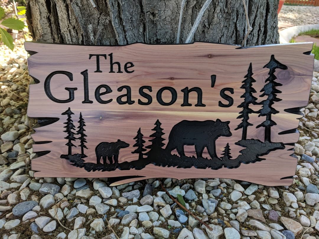 Custom Wood Signs Personalized Engraved Welcome Sign Outdoor Signs Camp ...