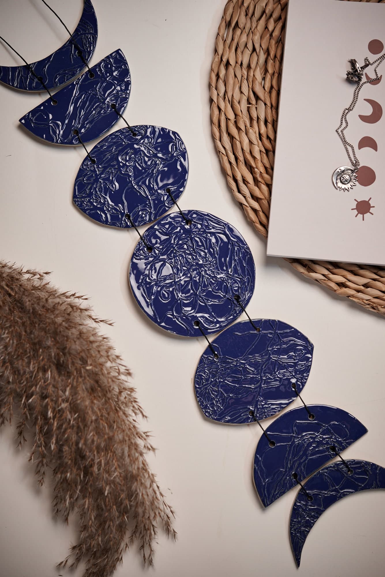 Ceramic Moon Wall Hanging Moon Phases Art Astrology Moon - Etsy