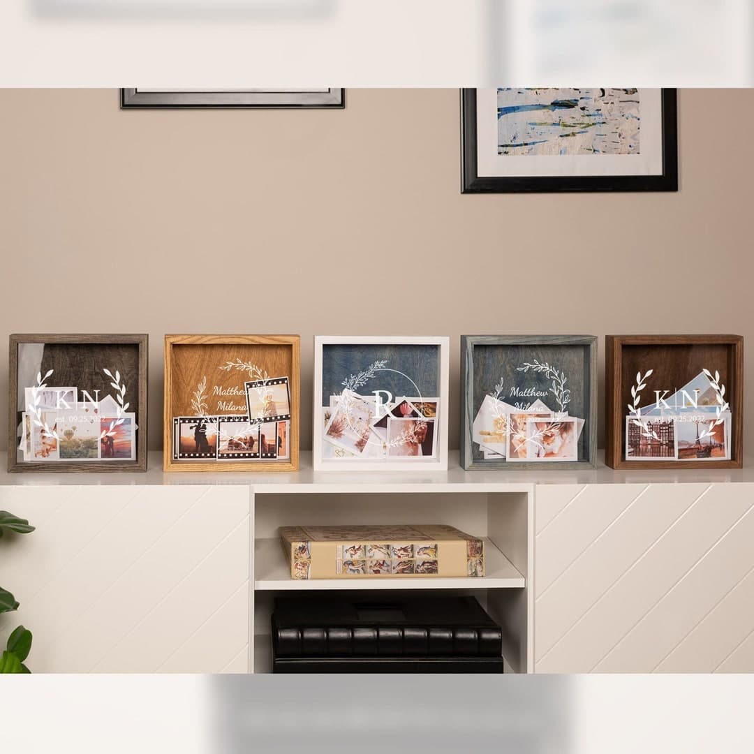 Custom Travel Shadow Box, Photos Collection Frame, Couple Adventure ...