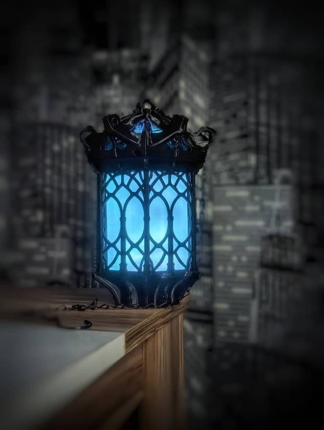 Gothic LANTERN LAMP LED Elegant Mystical Style - Etsy