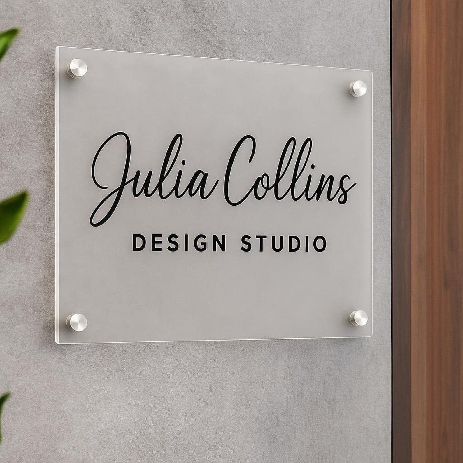 Custom Acrylic Logo Sign for Business – Personalized Bar, Office Wall ...