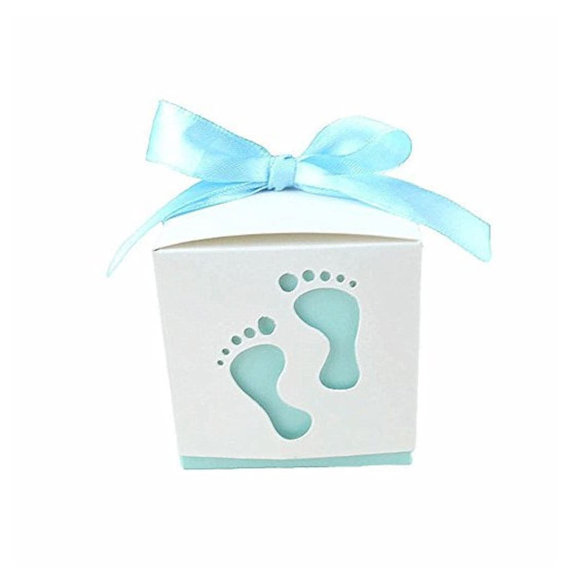 50 Pink Baby Feet Blue Baby Feet Bomboniere Favor Boxes 1st - Etsy