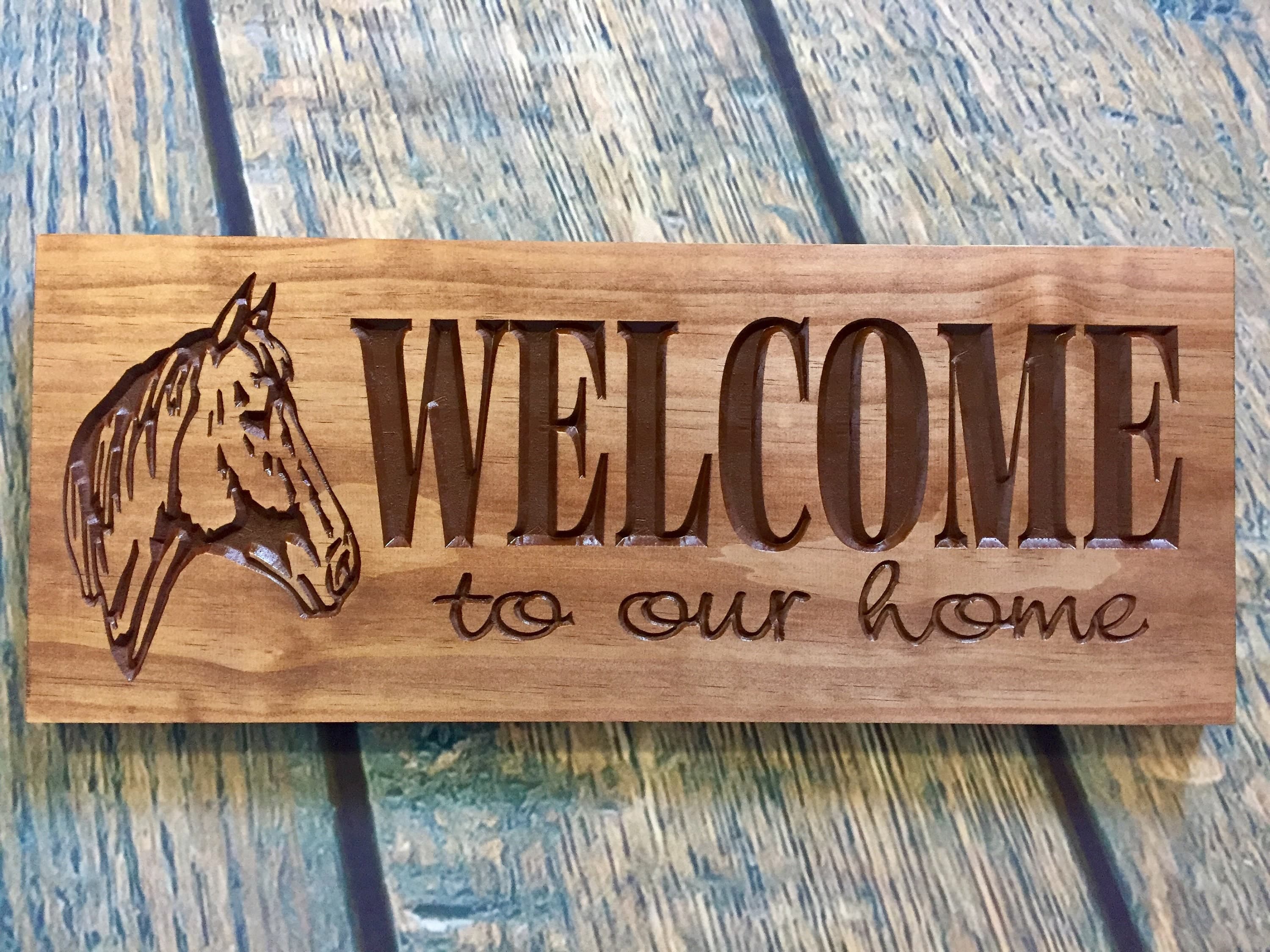 Welcome Sign Wooden Signs Custom Wood Sign Welcome to our | Etsy