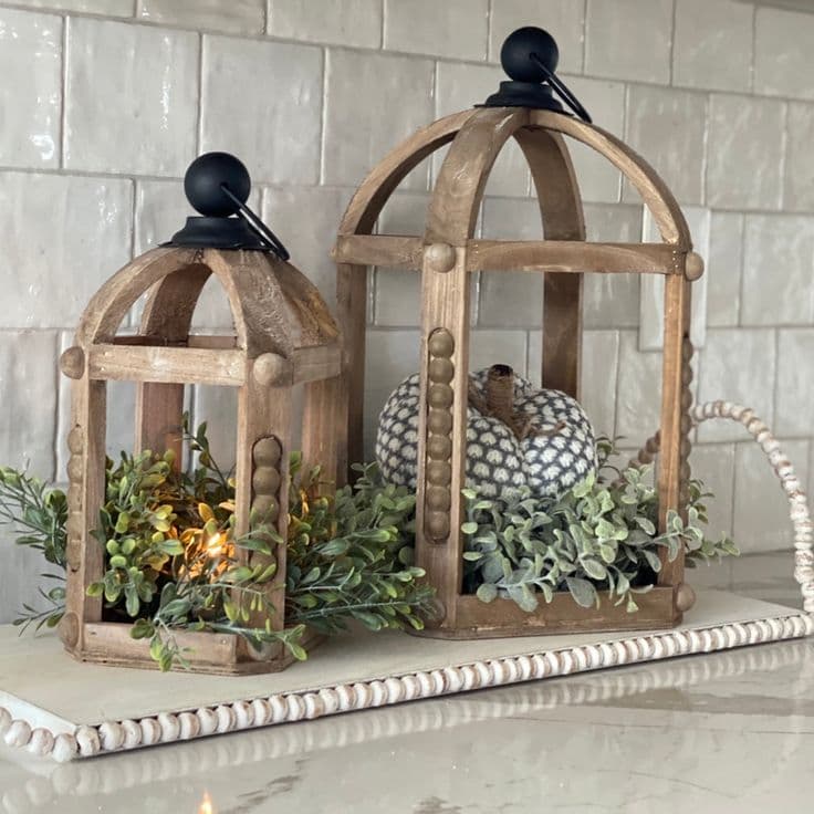Interior Delights | Lanterns decor, Wooden lantern decor, Wooden lanterns