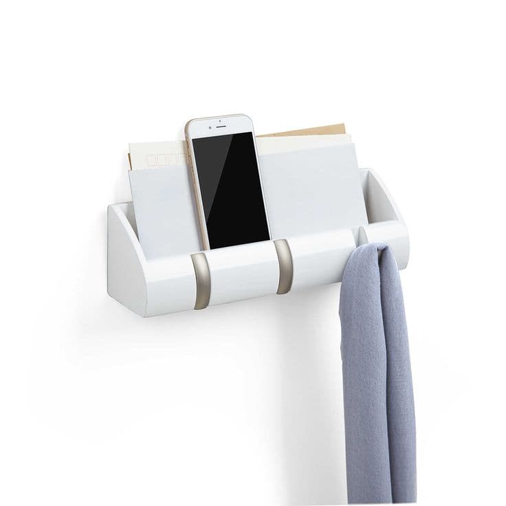 Umbra® Cubby Flip 3-Hook Mini Organizer | Key hooks, Cubbies, Wall ...