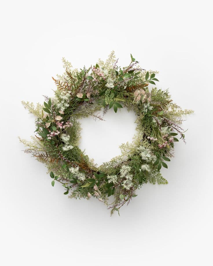 Faux Herbiflora Wreath | Dried wreath, Wreaths, Mcgee & co