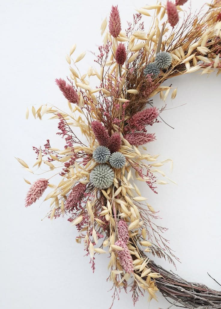 Dried Flower Hoop Wreath | Shop Dried Flowers & Grasses | Afloral.com ...