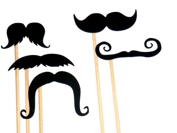 Mustache On a Stick - 15 Piece Set - Photo Booth Props | Photo booth ...