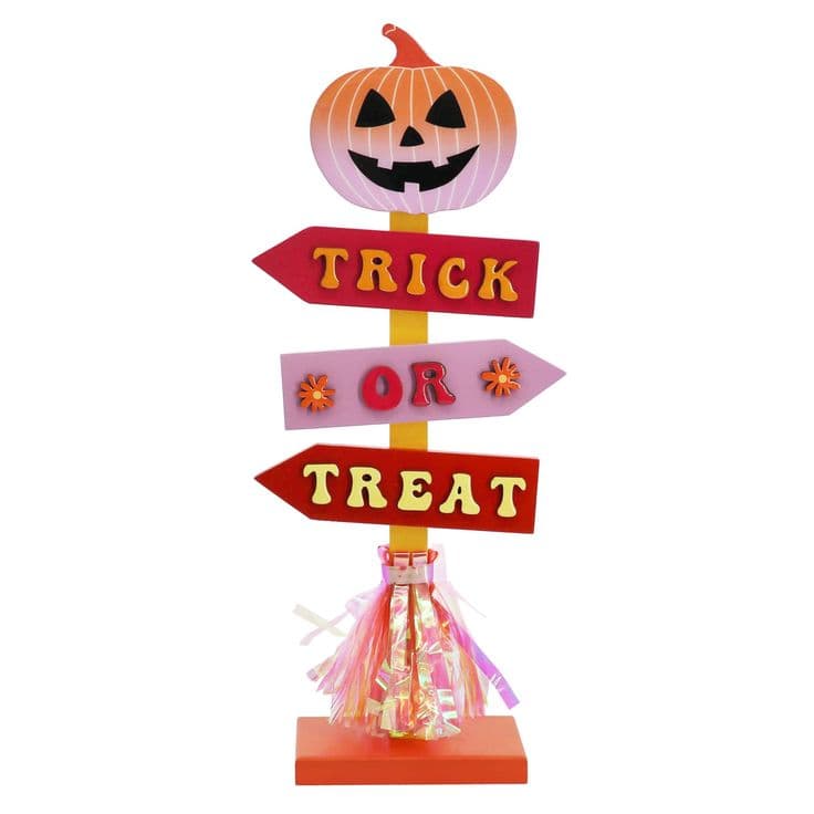 "12.8\" Trick Or Treat Tabletop Sign by Ashland® | 5.63\" x 2.5\" x 12. ...