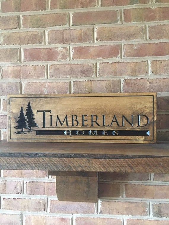 Custom business sign- carved wooden logo sign- gift for boss | Custom ...