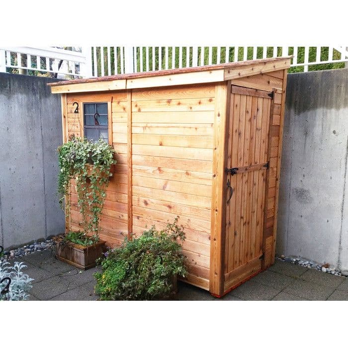 Outdoor Living Today SpaceSaver 8 Ft. W x 4 Ft. D Wood Lean-To Shed ...