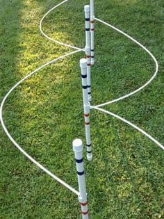 Affordable Agility 6-Pole Weave Set with Guide Wires