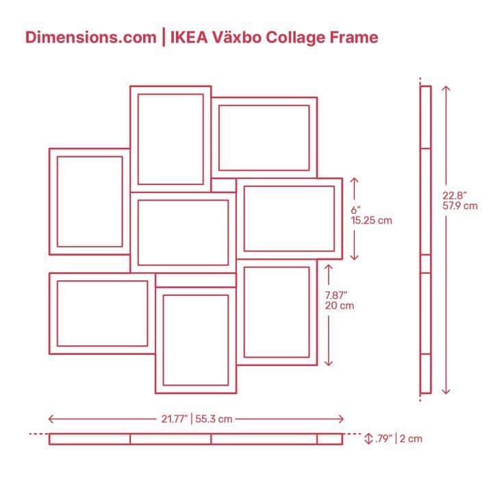 IKEA Växbo Collage Frame | Collage frames, Diy poster frame, Photo wall ...