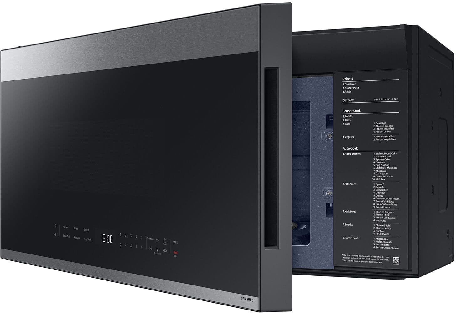 Samsung ME21DG6500SR 30 Inch Smart Over-the-Range Microwave with 2.1 cu ...