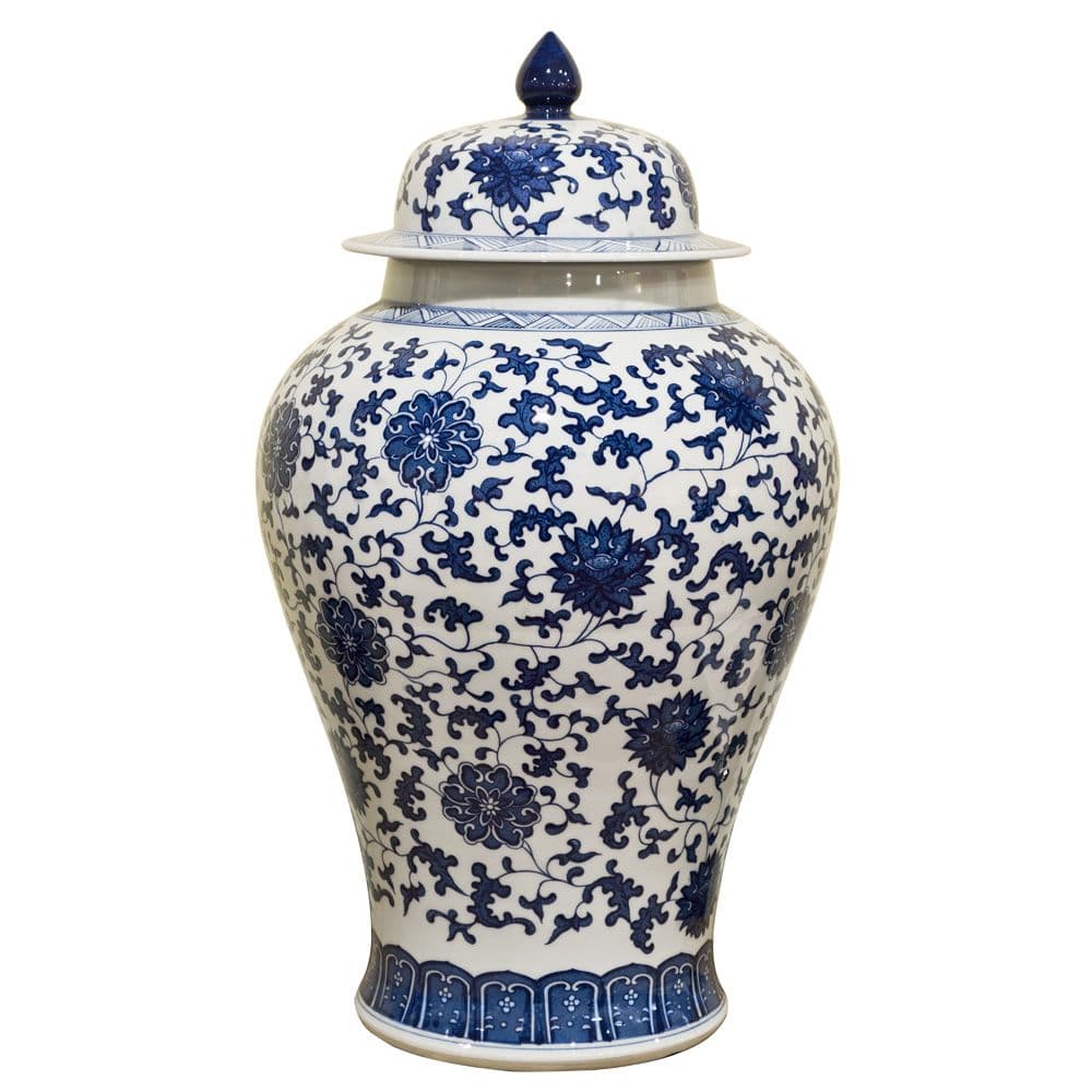 Blue and White Porcelain Ming Imperial Ginger Jar | Ginger jars ...