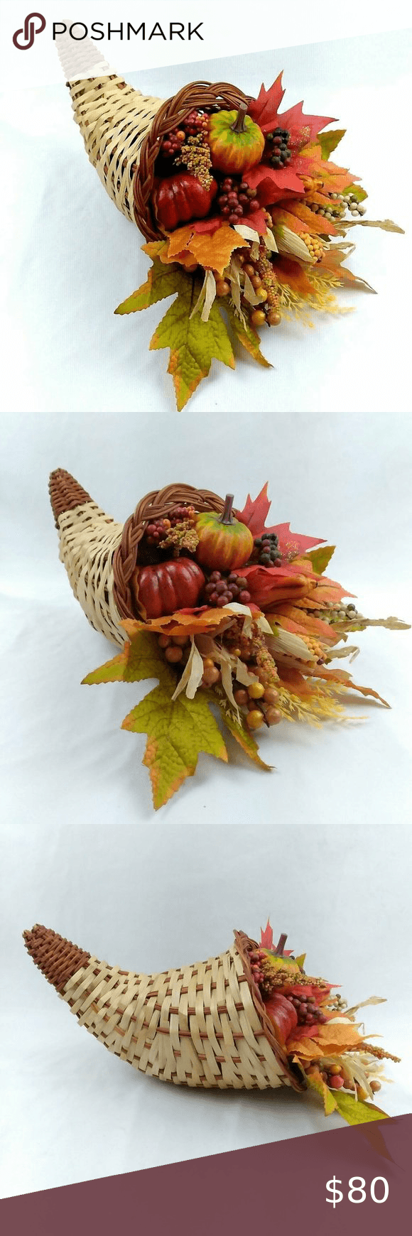 Celebrations by RAZ Imports 12-Inch Cornucopia Centerpiece