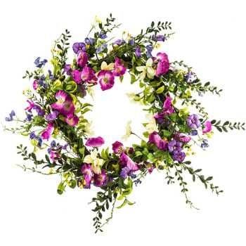 28" Morning Glory Wreath | Hobby Lobby | 1092782 | Artificial flowers ...