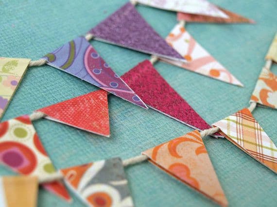 Mini Paper Pennants Pennant Party by psitsinthedetails on Etsy, $15.00 ...