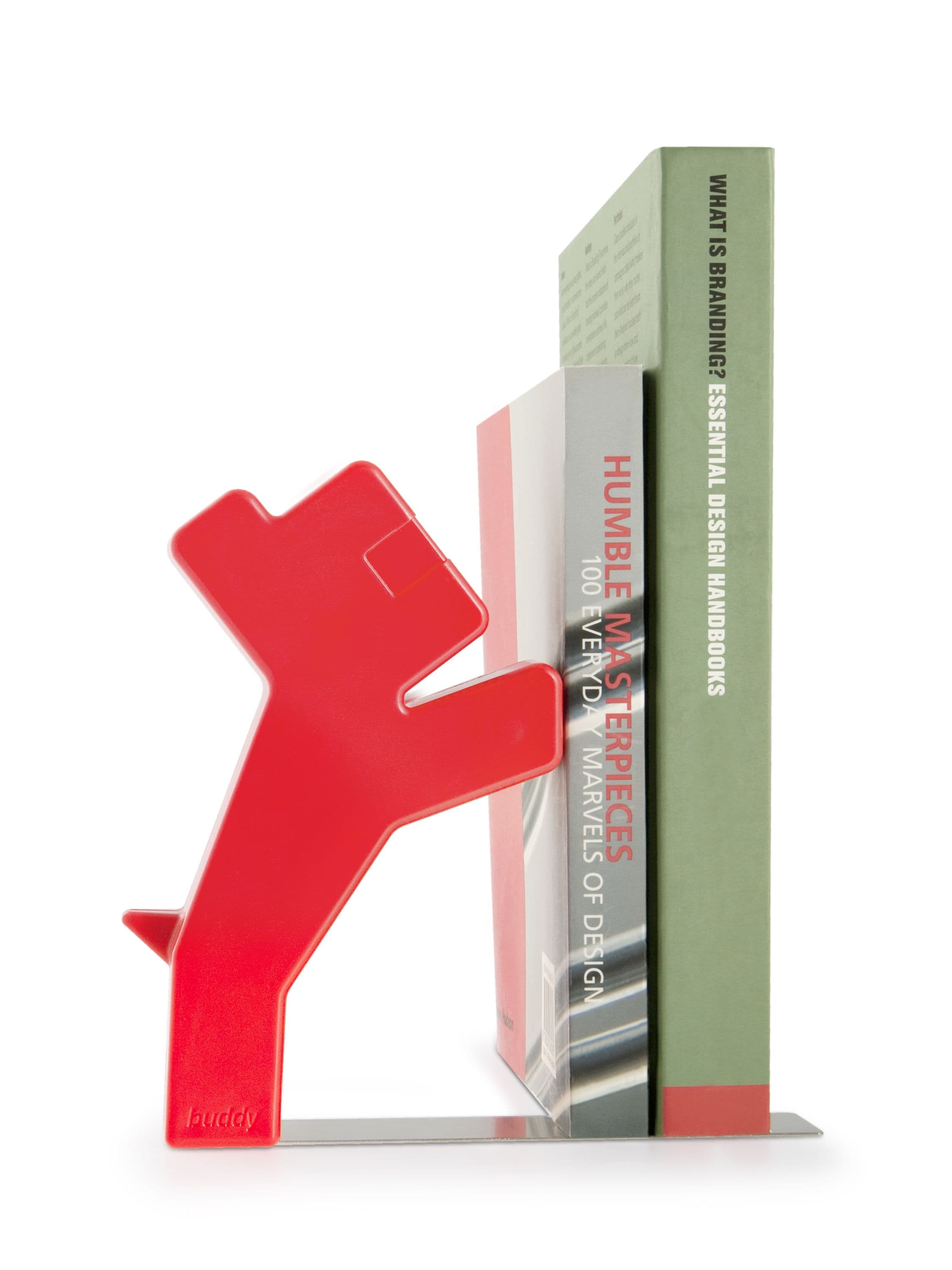 Buddy Bookend - Red | Bookends, Home interior accessories, Branding design