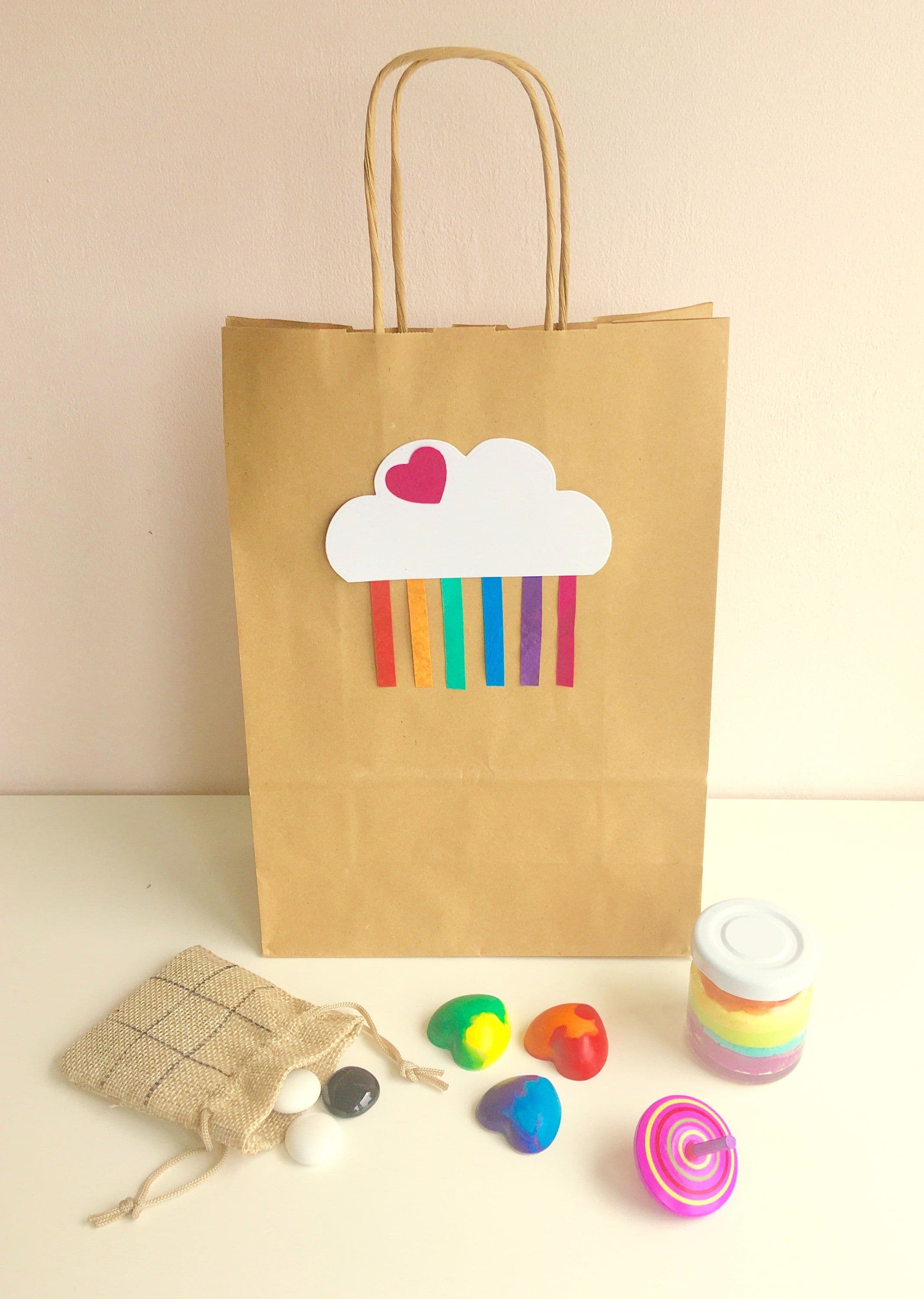 Pre-Filled Eco-friendly Party Bags - Rainbow Theme - x4 x6 x8 No ...