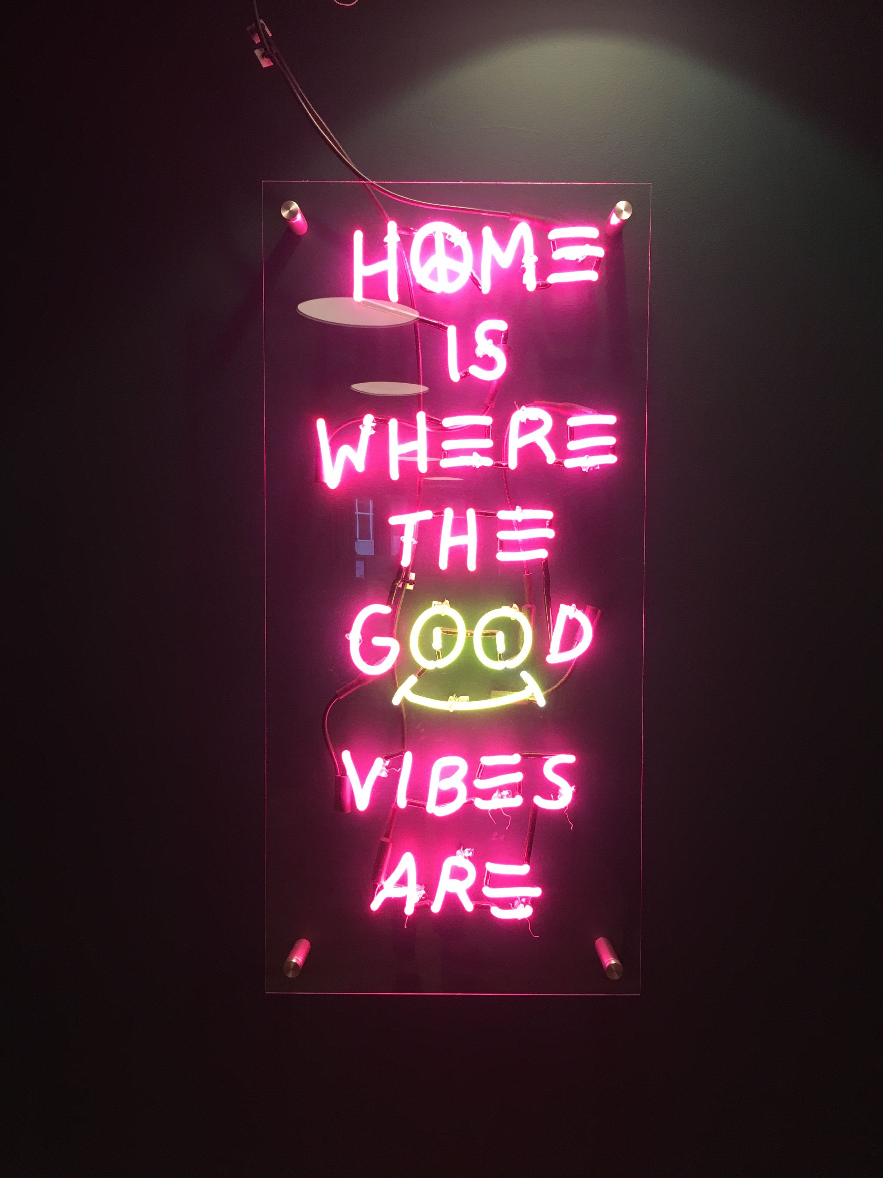 Neon Wallpaper Quote