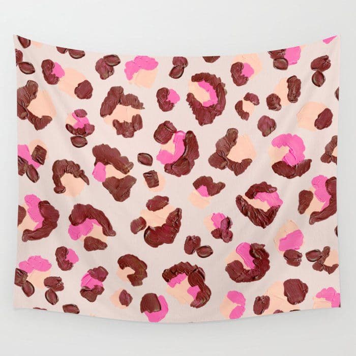 Buy Leopard Print – Pink & Mauve Palette Wall Tapestry by catcoq ...