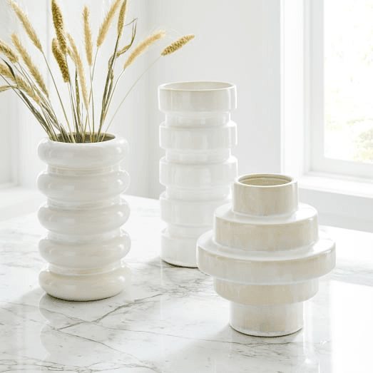 Modern Vases | West Elm | Ceramic vases, Modern vase, Vases decor